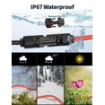 thumbnail image 2 of Tonton Solar Panel Connector to XT60 Adapter Extension Cable, 12AWG 16.5ft, for Solar Panel to Portable Power Station, Solar Generator, RV,, 2 of 9