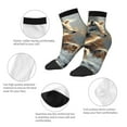 thumbnail image 5 of Fuzoiu Wolf Family Winter Wonderland Print Adult Socks, Crew Moisture-wicking Socks, Unisex Cushion Crew Socks,Casual Sports Ankle Socks, 5 of 7