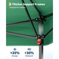 thumbnail image 6 of 11'x11 Pop-Up Gazebo, Instant Outdoor Canopy Tent with Mosquito Nettings, Durable Steel Frame, Water, and UV Proof, for Patio, Garden, Courtyard, Party (Green), 6 of 9