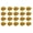Gold, variant on NFTIGB 20Pcs Cheering Squad Hand Flower 3.3in Handle Pure Color Durable PET Cheerleading Pompoms for Sports Party Stage Show Silver