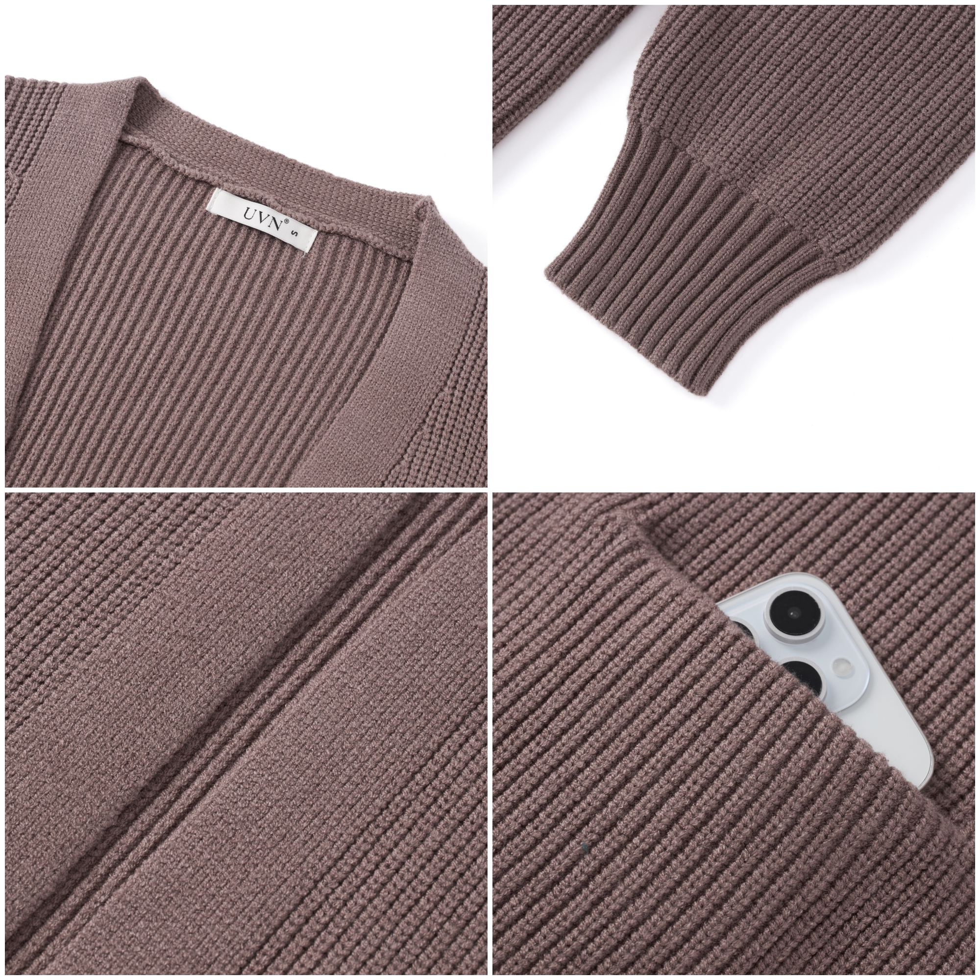 UVN Women's Oversized Open Front Cardigan photo 5