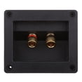 thumbnail image 2 of Conectores de Subwoofer Sunnimix DIY Stereo Screw Cup 2 Vías Terminal Binding Post de Pared Paquete de 2 Negro, 2 of 8