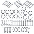 thumbnail image 4 of 110x Joyería Del Cuerpo Piercing Oreja Nariz Ombligo Ombligo Anillo Aros 1.2x10mm Sunnimix Piercings de joyería corporal, 4 of 8