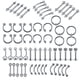 thumbnail image 4 of 110x Joyería Del Cuerpo Piercing Oreja Nariz Ombligo Ombligo Anillo Aros 1.2x10mm Sunnimix Piercings de joyería corporal, 4 of 8