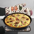 thumbnail image 7 of KLL Vintage Coffee Pattern Oven Mitts and Pot Holders 2pcs Sets for Kitchen, Oven Mitt Heat Resistant 536°F, Oven Gloves for Kitchen,Cooking and Baking, 7 of 7