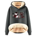 thumbnail image 1 of Wyzesi Sweatshirts Tunique pour Femmes Léger Mode Décontractée Imprimé Confortable Doublé à Capuche Manches Longues, 1 of 5