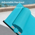 thumbnail image 3 of Purple Leaf Patio Chaise Lounge Set of 3 Outdoor Lounge Chair Beach Pool Sunbathing Lawn Lounger Recliner Chiar Outside Tanning Chairs with Arm for All Weather, Side Table Included, Turquoise Blue, 3 of 12