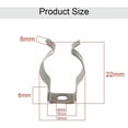 thumbnail image 3 of Soporte de sujeción con clip en forma de U de acero al manganeso niquelado, con montaje roscado para una instalación estable, diseñado con una ranura especial en forma de U, indeformable y flexible,, 3 of 5