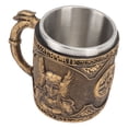 thumbnail image 1 of Taza De Cerveza, Doble Capa Resistente A Altas Temperaturas De La Taza De La Bebida Del Color Bronce Para El Regalo, 1 of 7