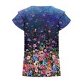 thumbnail image 7 of SHOPESSA Womens Tops Summer Fashion V-neck T-Shirt Flounces Short Sleeve Casual Loose Fit Tee Shirts Blouse Print Shirt, 7 of 7