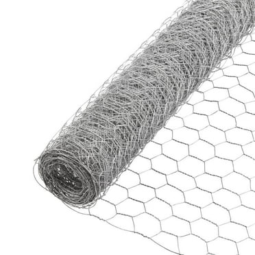 Poultry Netting Chicken Wire 1in Mesh Galvanized Steel Fence 3ft x 25ft