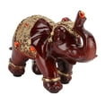 thumbnail image 1 of Figura de elefante rojo, estatua de elefante, escultura de elefante de resina duradera, decoración de elefante creada con maestría, 1 of 12