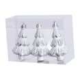 thumbnail image 3 of Adornos para árbol de Navidad Gloria 3 piezas colgantes Plateado, 3 of 9