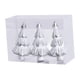 thumbnail image 3 of 3 piezas de adornos colgantes con forma de de Navidad, decoración para de Navidad irrompible, 5 x 8 cm, para decoración de fiestas Plateado, 3 of 8