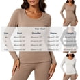 thumbnail image 3 of EDHITNR Women Long Sleeve T-Shirts Basic Crew Neck Slim Fit Stretchy Athletic Yoga Top Casual Workout Running Tee White M, 3 of 7