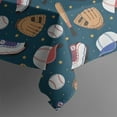 thumbnail image 5 of Baseball Gear Pattern Square Tablecloth,Waterproof Square Table Cover,Wipeable Spillproof Washable Table Cover for Home Kitchen Party Decor 42"X42"(107x107cm), 5 of 6