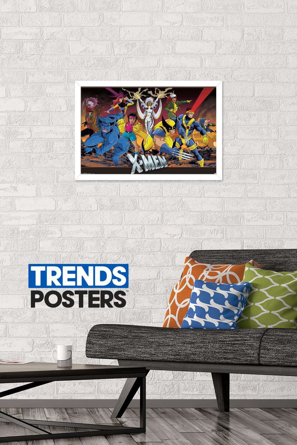 Marvel Comics - The X-Men - Group Wall Poster, 14.725" x 22.375", Framed