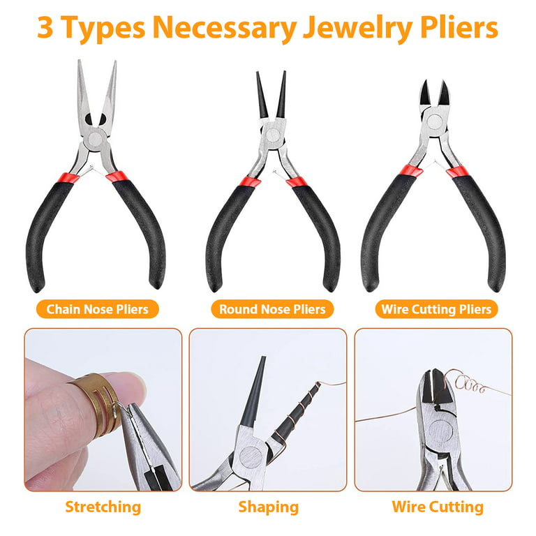 Flat Nose Jewelry Pliers - Jewelry Making Tools & Supplies at Weekend Kits