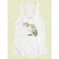 thumbnail image 3 of Illustrated State-florida Racerback Tank Women -Jacob Green Designs, Female Small, 3 of 4