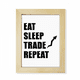 thumbnail image 1 of Arte de madera Comer dormir repetir marco de foto 7x9 pies Unbranded, 1 of 4