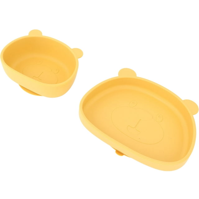 Ensemble de Vaisselle pour Enfants 4 Pcs Ustensiles pour Tout-Petits et Assiettes en Forme de Panda
