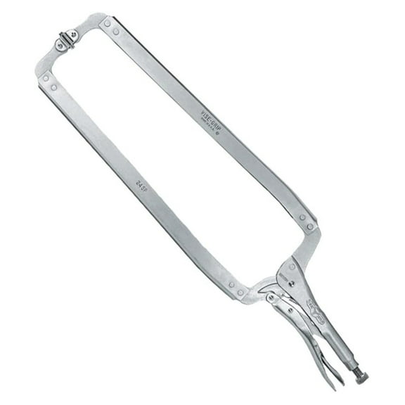 Vise-Grip Locking C-Clamp 24 Inch - Alloy Steel C-Clamps with Plain Handle - Silver 605mm - Versatile Clamping Tool for Woodworking, Welding, DIY Projects
