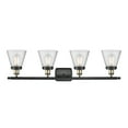 thumbnail image 4 of Innovations Lighting 916-4W-11-36 Cone Vanity Cone 4 Light 36" Wide Vanity Light - Black, 4 of 5