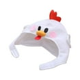 thumbnail image 2 of OUSITAID Chicken Hat Toy Cosplay Props Accessories Plush Head Fancy Taiyaki Cosplay Cap Photo Props, 2 of 16