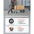 thumbnail image 2 of VEVOR 2 in 1 Hand Truck, 1000 lbs Load Capacity for 4-Wheel Mode, Convertible Hand Truck Dolly with Non-Slip Handle & Wheels, Portable Trolley Dolly for Moving Home, Office, Warehouse, Supermarket, 2 of 9