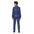 thumbnail image 4 of Boys Blue Christmas Decorations Dress Up Outfit Suit Blazer Pants & Tie S 4-6, 4 of 5