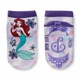 thumbnail image 3 of Tiny Soles Disney Character Pattern Toddler Low Rise No-Slip Grip Socks, Princess 2 Pack Medium, 3 of 3