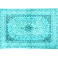 thumbnail image 1 of Ahgly Company Indoor Rectangle Persian Light Blue Traditional Area Rugs, 5' x 7', 1 of 4