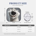 thumbnail image 3 of Disketp Smiling Polar Bear Pattern 2 Piece Windshield Sunshades,Folding Windshield Sun Shade for Car SUV Trucks Sedan,Blocks UV Rays Sun Visor Protector-Large, 3 of 6