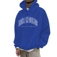 thumbnail image 1 of LUOGENLI Chandails à Capuche pour Hommes Graphique Mode Homme Décontracté Lettre Partie Imprimée Chandail à Capuche à Enfiler Manches Longues Chandail à Capuche à Fermeture Éclair Chandails à Capuche pour Hommes Graphique Anime Blue1 Taille TTTG, 1 of 5