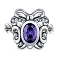 thumbnail image 2 of Bling Jewelry Womens Purple Butterfly Charm Bead with Simulated Amethyst CZ for European Bracelet, 2 of 3