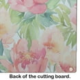 thumbnail image 2 of Indiana Peonies in Watercolor Glass Cutting Board Large 12 in x 15 in, 2 of 5