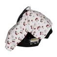 thumbnail image 4 of Zufioo Cherry Berries Print Baby Stroller Seat Nursing Cover, Baby Stroller Canopy Seat Cover Breastfeeding Cover, Suitable for Indoor and Outdoor-One Size, 4 of 9
