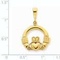 thumbnail image 2 of 14K Yellow Gold Claddagh Pendant, 2 of 2