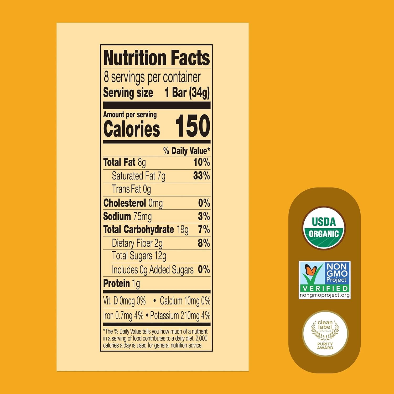 Once Upon a Farm | Organic Banana Chocolate Chip Soft Baked Bar | Chocolate, Banana, Vanilla & Oats | Made with Real Fruit & Veggies | No Added Sugar | 8 Boxes