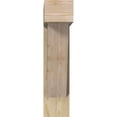 thumbnail image 2 of Ekena Millwork 8"W x 30"D x 34"H Traditional Block Rough Sawn Bracket w/ Offset Brace, Douglas Fir, 2 of 25