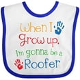 thumbnail image 3 of Inktastic Roofer Future Boys or Girls Baby Bib, 3 of 4