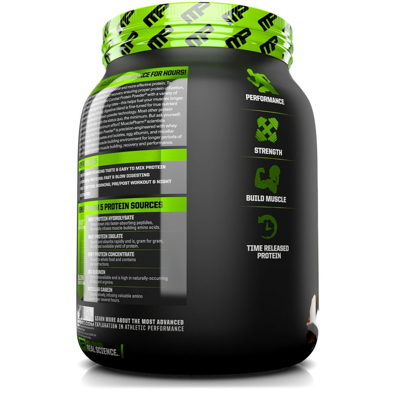 MusclePharm Combat Protein Powder, Chocolate Milk, 25g