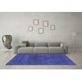 thumbnail image 3 of Ahgly Company Indoor Round Abstract Blue Modern Area Rugs, 5' Round, 3 of 4