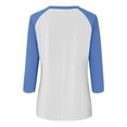 thumbnail image 4 of Jewelreauty Women Tunic Tops Raglan Elbow Length Crewneck T-Shirts Summer Casual Basic Tee, 4 of 7