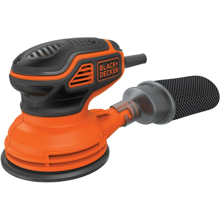 BLACK+DECKER Random Orbit Sander With Paddle Switch Actuation, BDERO600 BLACK+DECKER Random Orbit Sander With Paddle Switch Actuation, BDERO600