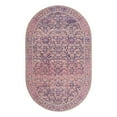 thumbnail image 3 of Unique Loom Timeless Collection Area Rug - Levi (5' x 8' Oval Navy Blue/Orange), 3 of 9