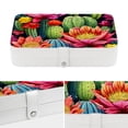 thumbnail image 4 of Cactus Decorative PU Leather Jewelry Organizer Box with Removable Compartment: Portable Display Case, 4 of 6