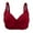 Wine, variant on Penkiiy Women Bras Woman's Solid Color Comfortable Hollow Out Perspective Bra Underwear No Rims Yellow Bras