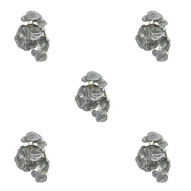 Naiovety Plantas artificiales ecológicas de plástico para hábitats de reptiles, no tóxicas, fáciles de limpiar, hojas de flores de bajo Type2 NO2