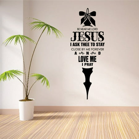 Be Near Me Lord Jesus Wall Decal - Vinyl Decal - Car Decal ...